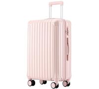 GOOPEEG Valige Valigia Con Ruote Girevoli Valigie Rigide Leggere E Scorrevoli Per Viaggi D'affari Luggage(Pink,24in)
