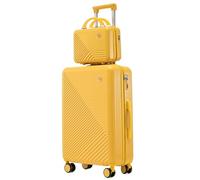 GOOPEEG Valige Valigia Da 24 Pollici Con Borsone, Valigie Universali Leggere In ABS Per Donna E Uomo Luggage(A)