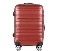 GOOPEEG Valige Valigia Per Bagagli Bagagli Rigidi Da Stiva Con 4 Ruote Girevoli, Valigia Leggera Luggage(Rot,24in)