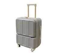 GOOPEEG Valige Valigia Per Trolley Con Apertura Frontale Per Bagagli Leggeri Valigia Per Trolley Con Ruote Universali Luggage(B,20inch)