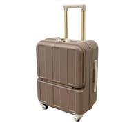 GOOPEEG Valige Valigia Per Trolley Con Apertura Frontale Per Bagagli Leggeri Valigia Per Trolley Con Ruote Universali Luggage(C,22inch)