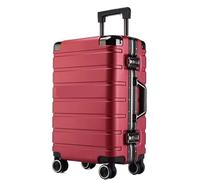GOOPEEG Valige Valigia Rigida Con Valigia A Quadretti Con Ruote Girevoli Per Donna E Uomo Luggage(G,22")
