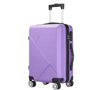 GOOPEEG Valige Valigia Rigida Per Bagagli Con Ruote Girevoli Valigia Rigida Leggera Con Ruote Luggage(Purple,20in)