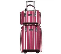 GOOPEEG Valige Valigia Trolley In Tessuto Oxford Resistente All'usura, Con Serratura A Codice, Valigia Trolley Da 2 Pezzi Luggage(A)