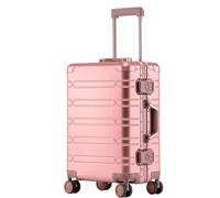 GOOPEEG Valige Valigia Trolley Leggera E Silenziosa, Resistente All'abrasione, Interamente In Lega Di Alluminio E Magnesio Luggage(D,29")