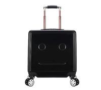 GOOPEEG Valige Valigia Trolley Regolabile Per Bagagli Da 18 Pollici Per Lucchetto A Combinazione Per Viaggi D'affari Luggage(Black)