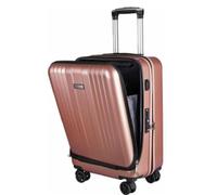 GOOPEEG Valige Valigie Con Apertura Frontale Custodia Rigida Ricaricabile Con Porta USB Per Bagaglio A Mano Controllato Luggage(A,24in)