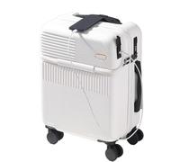 GOOPEEG Valige Valigie Con Porta Di Ricarica USB Valigie Per Bagagli Con Ruota Universale Con Lucchetto A Combinazione TSA Luggage(White,24in)