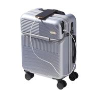 GOOPEEG Valige Valigie Con Porta Di Ricarica USB Valigie Per Bagagli Con Ruota Universale Con Lucchetto A Combinazione TSA Luggage(Grün,22in)