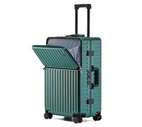 GOOPEEG Valige Valigie Con Porta Usb Ricarica Bagagli Per Valigie Ad Alta Capacità Per Viaggi D'affari Luggage(Grün,24inch)