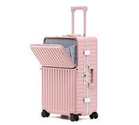 GOOPEEG Valige Valigie Con Porta Usb Ricarica Bagagli Per Valigie Ad Alta Capacità Per Viaggi D'affari Luggage(Pink,24inch)