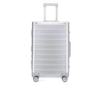GOOPEEG Valige Valigie Con Ruote Lega Di Alluminio Magnesio Bagaglio A Mano Valigia Di Grande Capienza Luggage(Sliver,24inch)