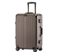 GOOPEEG Valige Valigie Con Ruote Lucchetto A Combinazione Di Sicurezza Per Bagagli Con Bordo Rigido Di Grande Capacità Luggage(F,22in)