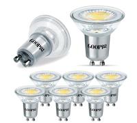 Goopig Lampadine LED GU10 3,5W Bianco Neutro 4000K, Equivalenti a 50W Lampada Alogena, 385 Lumen, CA 230V, 38° Faretto Senza Sfarfallio, Riflettore Non Dimmerabile, Angolo Del Fascio 360°, 6 Pezzi