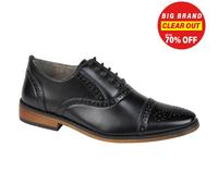 Goor Junior Classic Fashion Oxford Brogue Scarpe Eleganti Formali Nere Con Lacci