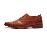 Goor Osset Junior Oxford Brogues Classico Formale Smart Per Matrimonio Marrone