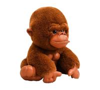 goorilla - Peluche realistico, peluche realistico, morbido materiale in cotone PP, peluche per dormire in compagnia, bella decorazione per la stanza, la scrivania, per la casa dei bambini, 20 cm