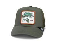 Goorin Bros. Gone Fishin Pesce Persico Verde Oliva Berretto da Camionista Regolabile