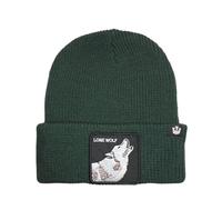 Goorin Bros. Berretto Beanie Cuffia con Risvolto, Animal Farm Hats, Autunno/Inverno (Wolf Green)
