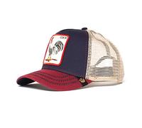 Goorin Bros. All American Rooster Cock Hahn Navy Red A-Frame Adjustable Trucker Cap - One-Size
