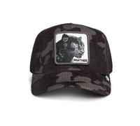 BASEBALL CAP PANTHER CAMO COLA IN VELLUTO NERO GRIGIO