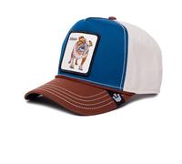 Goorin Bros Bully Tough Cane Blu Marrone Beige Berretto Snapback Regolabile