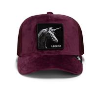 Goorin Bros. Cap Trucker Rosso OG Elevated Mesh Velluto Einhorn 58cm