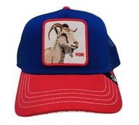 Goorin Bros. Cappellino Baseball Collection Patch Capra 'Him' Blu Rosso Unisex