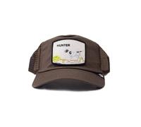 Goorin Bros. Cappellino in Tessuto Marrone con Patch Grigia Stampa Hunter