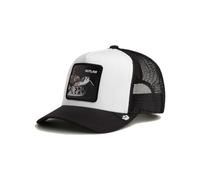 Goorin Bros. Cappellino Trucker The Farm Outlaw, bianco e nero, con toppa a serpente