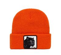Goorin Bros. Cappello Beanie Hat Cuffia Con Patch Frontale E Logo Su Lato Arancione Unisex