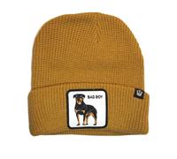 Goorin Bros. Cappello Beanie Hat Cuffia Con Patch Frontale E Logo Su Lato Beige Unisex
