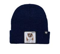 Goorin Bros. Cappello Beanie Hat Cuffia Con Patch Frontale E Logo Su Lato Blu Unisex