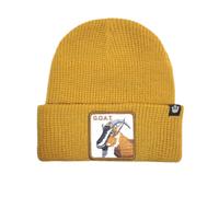Goorin Bros. Cappello Beanie Hat Cuffia Con Patch Frontale E Logo Su Lato Marrone Unisex