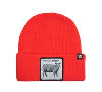 Goorin Bros. Cappello Beanie Hat Cuffia Con Patch Frontale E Logo Su Lato Rosso Unisex