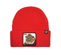 Goorin Bros. Cappello Beanie Hat Cuffia Con Patch Frontale E Logo Su Lato Rosso Unisex