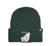 Goorin Bros. Berretto Beanie Cuffia con Risvolto, Animal Farm Hats, Autunno/Inverno (Wolf Green)