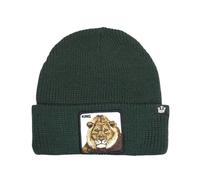 Goorin Bros. Cappello Beanie Hat Cuffia Con Patch Frontale E Logo Su Lato Verde Unisex
