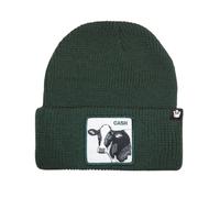 Goorin Bros. Cappello Beanie Hat Cuffia Con Patch Frontale E Logo Su Lato Verde Unisex