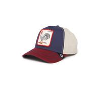 Goorin Bros. All American Rooster Cock Gallo Blu Rosso Vino Beige Berretto Snapback Regolabile