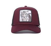 Goorin Bros. Cappello da camionista unisex The Farm originale, regolabile, in rete, color vinaccia (La tigre bianca), taglia unica, Vino (la Tigre Bianca), taglia unica