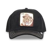 Goorin Bros. - Cappello nero con visiera e retro in retina con patch dorata leon