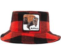 Goorin Bros. The Farm - Cappello a secchiello in misto lana, Rosso (Extra Buff), S