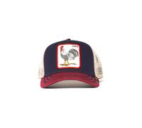 Goorin Bros. All American Rooster Cock Hahn Navy Red A-Frame Adjustable Trucker Cap - One-Size