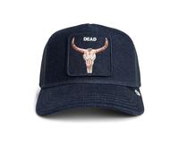 Goorin Bros. Cappello Trucker Denim Nero Basecap Mesh Con Patch Teschio