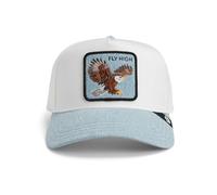 Goorin Bros. Cappello Trucker in Denim Ricetta Originale, bianco, Taglia unica