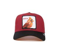 Goorin Bros. Cardinal Fan The Hustle Bird Cardinale Rosso Uccello Rosso Nero Berretto da Camionista Regolabile