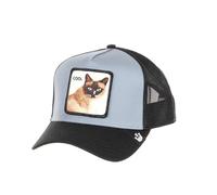 Goorin Bros Cool Cat Gatto Blu Nero Berretto da Camionista Regolabile