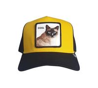 Goorin Bros. Cool Cat Gatto Giallo Nero Berretto da Camionista Regolabile