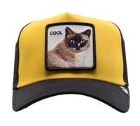 Goorin Bros. Cool Cat Gatto Giallo Nero Berretto da Camionista Regolabile